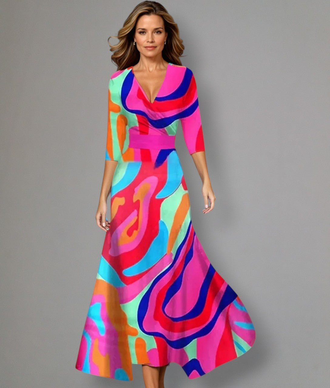 Soraya – Floral Dress with Flattering Fit