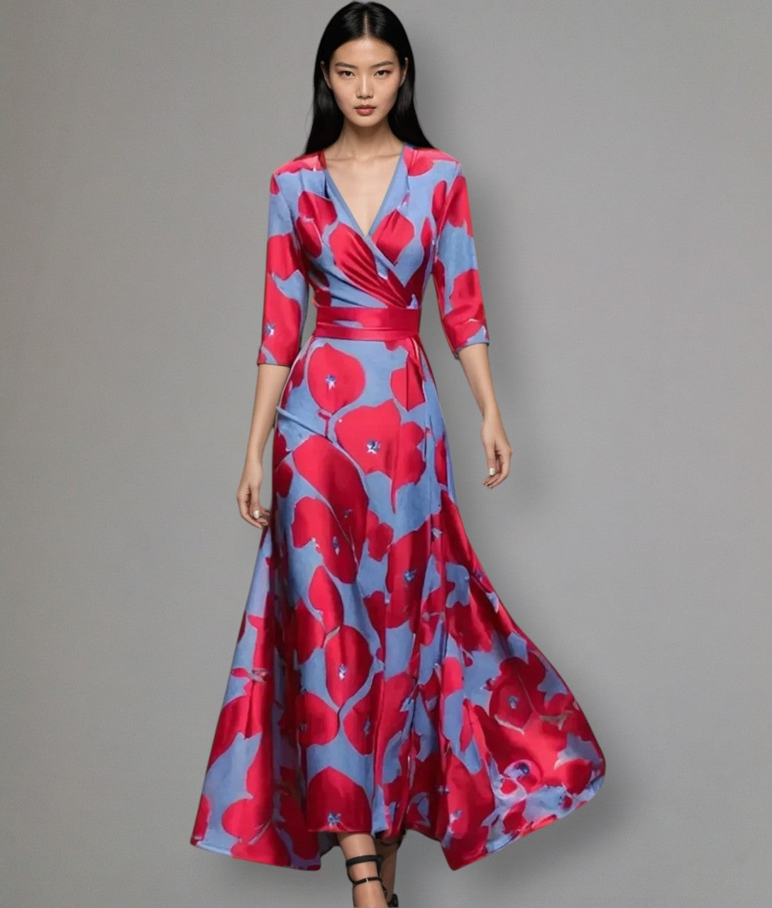 Soraya – Floral Dress with Flattering Fit