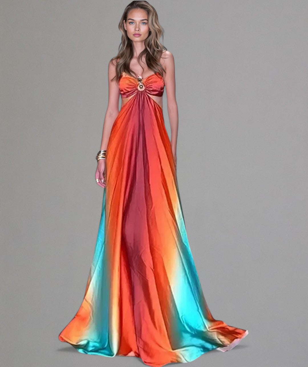 Luna – Bohemian Summer Dress with Ombre Flow