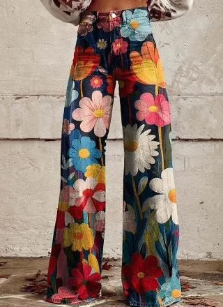 Indira – Retro Boho Wide-Leg Festival Trousers