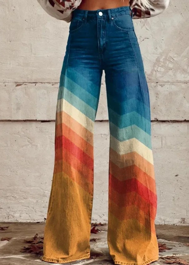 Indira – Retro Boho Wide-Leg Festival Trousers