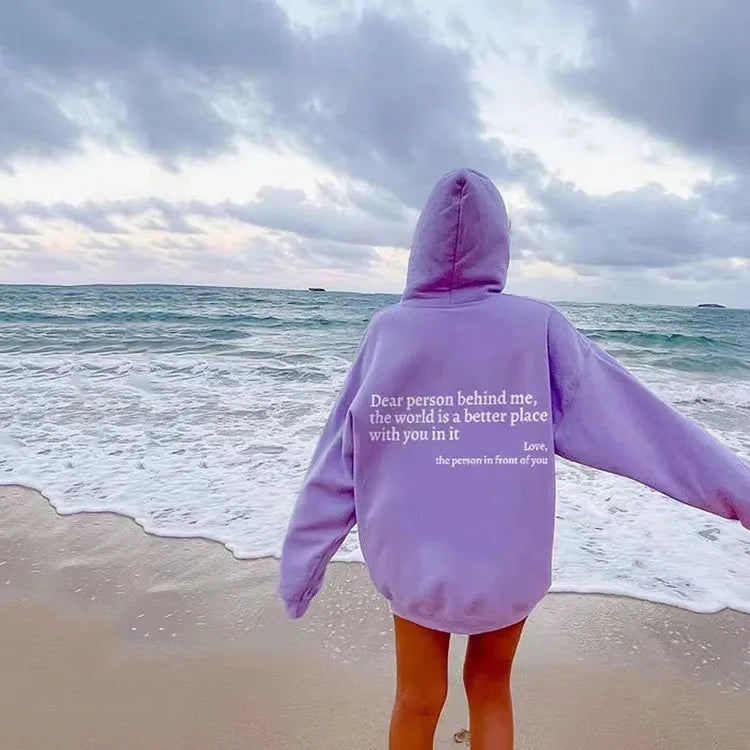 Amelia – Positive Energy Oversized Hoodie