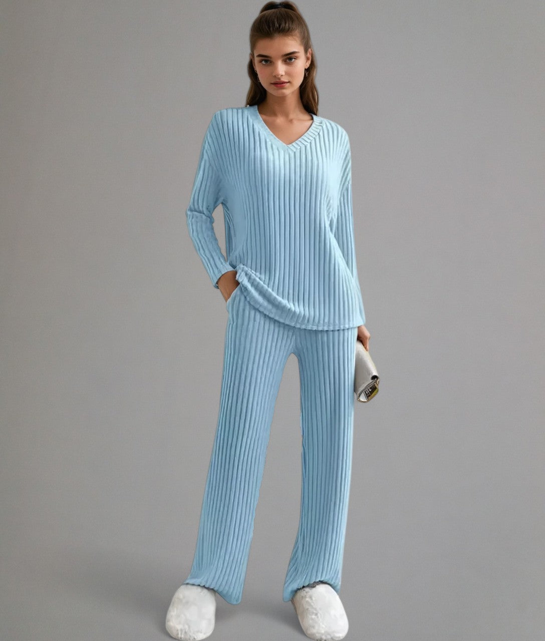 Marleau – Ribbed Lounge Set for Women