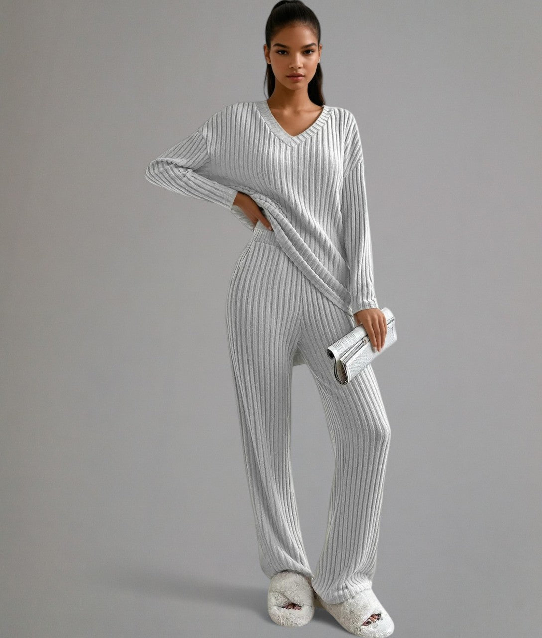 Marleau – Ribbed Lounge Set for Women