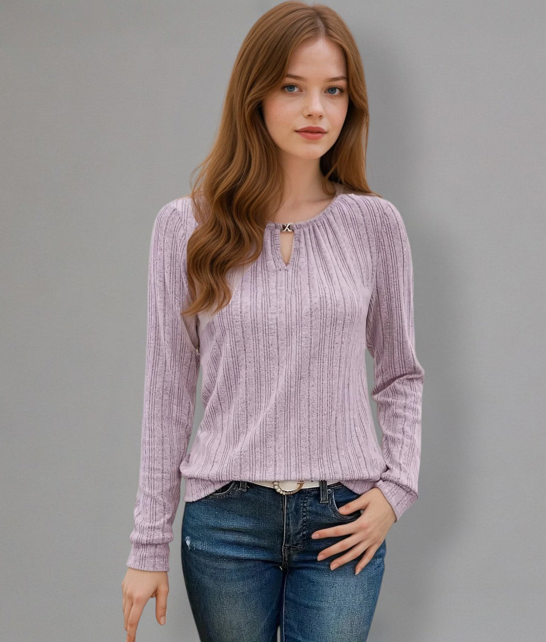 Verta - Elegant Top with Jewellery Detail
